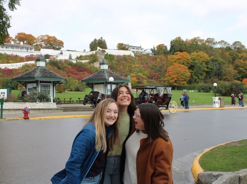 Students hit the road for fall break: Mackinaw City, Michigan
