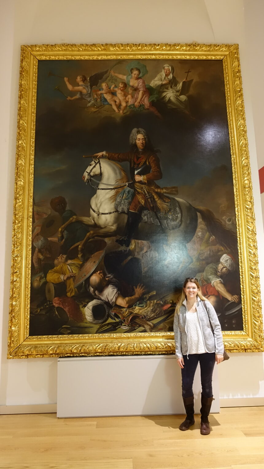 Assistant Professor of Art Christina Chakalova at the Art History Museum in Toledo, OH