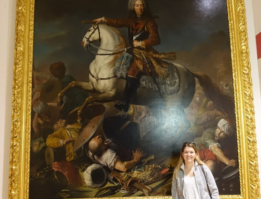 Assistant Professor of Art Christina Chakalova at the Art History Museum in Toledo, OH