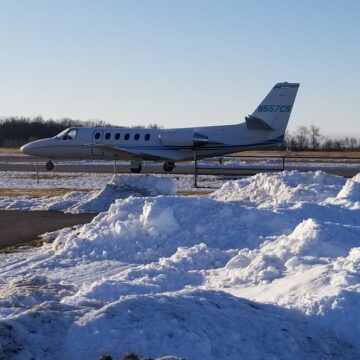 Airport navigates Michigan winter