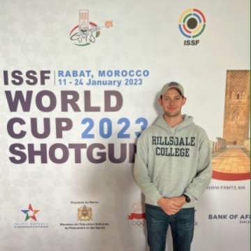 Student competes at shotgun World Cup