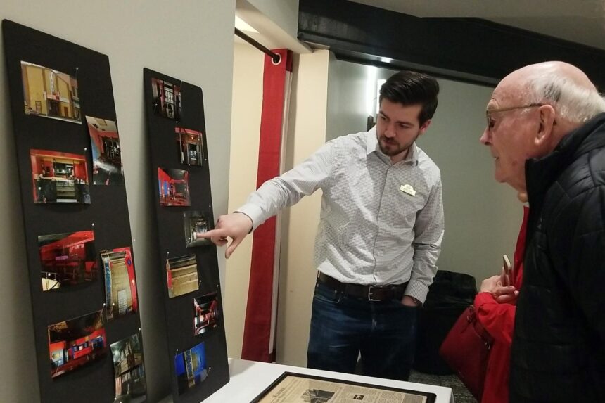 Historical Society visits Dawn Theater for restoration tour