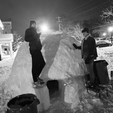 After snow melted, igloo remains: Galloway builds new home