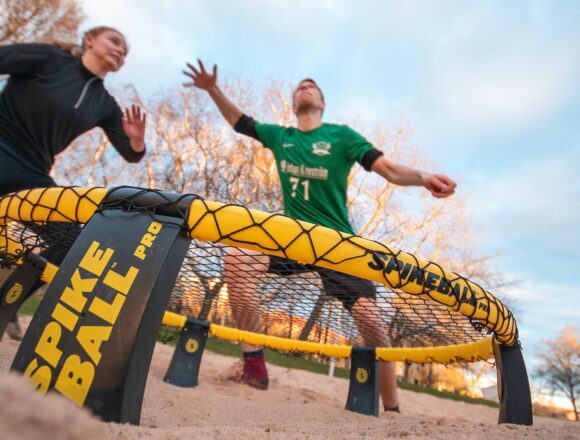 Spikeball: the new campus craze