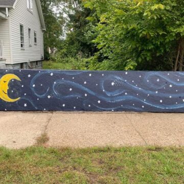 Mother of the mayor paints murals