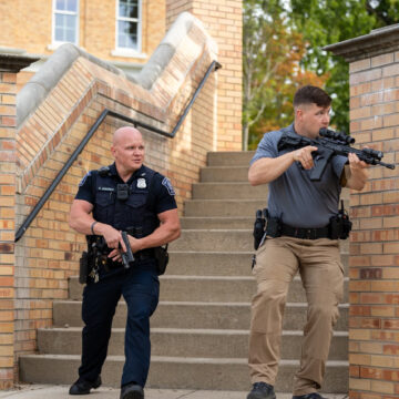 Security office films new training video