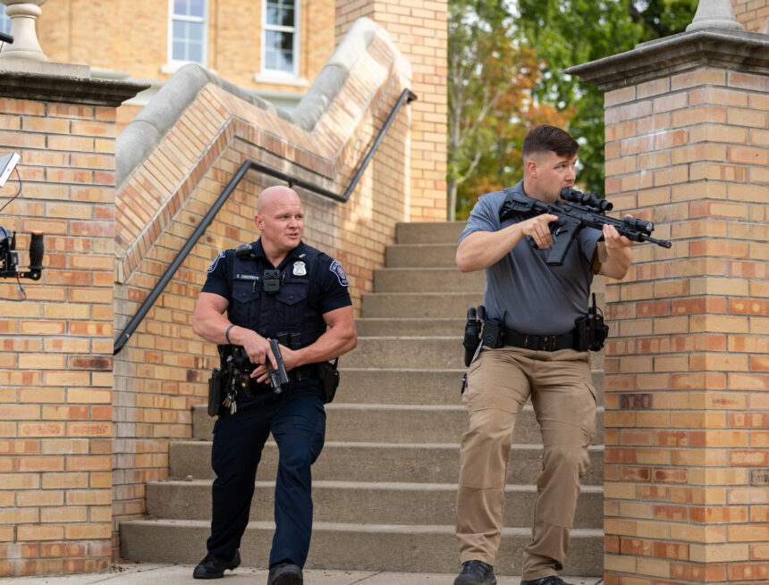 Security office films new training video