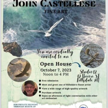 Local artist invites the community to view his work, eat refreshments