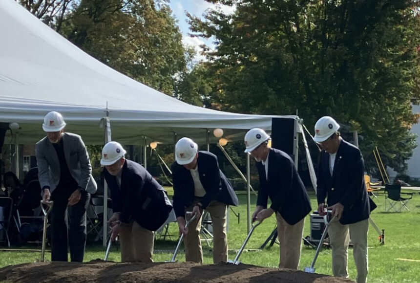 College breaks ground on new Phi Sig Pavilion