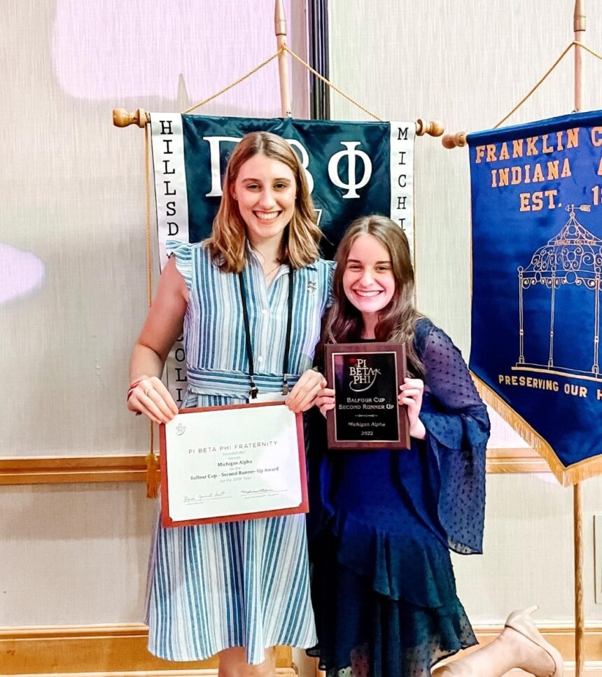 Hillsdale Pi Beta Phi wins third-best chapter in country