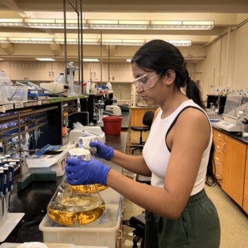 Student TAs serve as mentors in lab