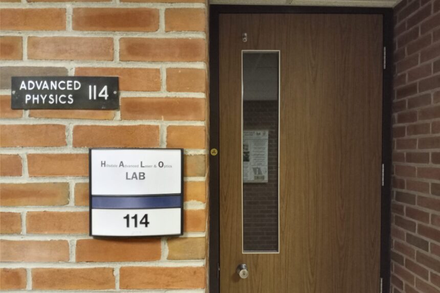 Physics department completes HALO laser lab