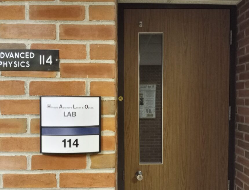 Physics department completes HALO laser lab