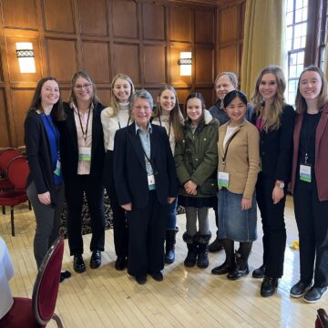 Physics students meet famous female astrophysicist