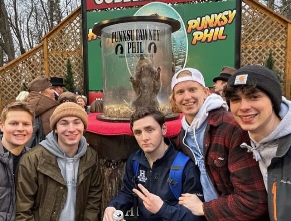 Students ring in spring with Punxsutawney Phil