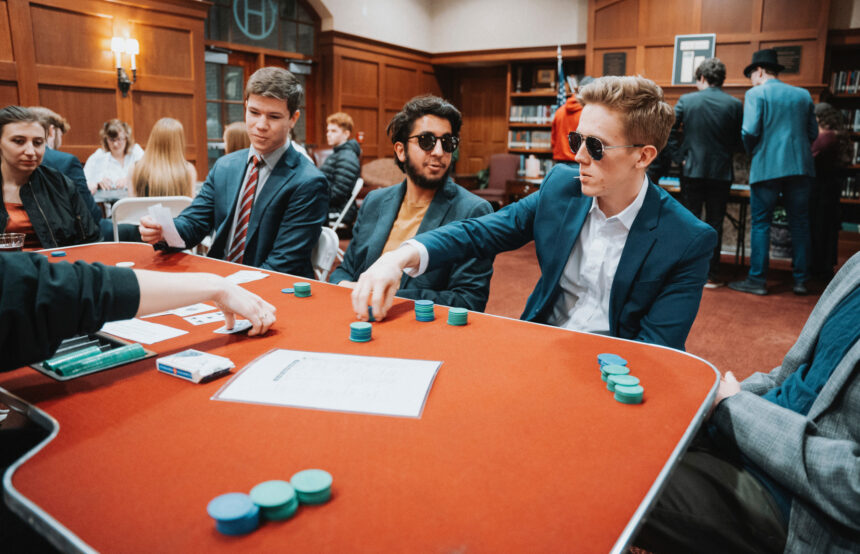 Students test their luck at SAB Casino Night