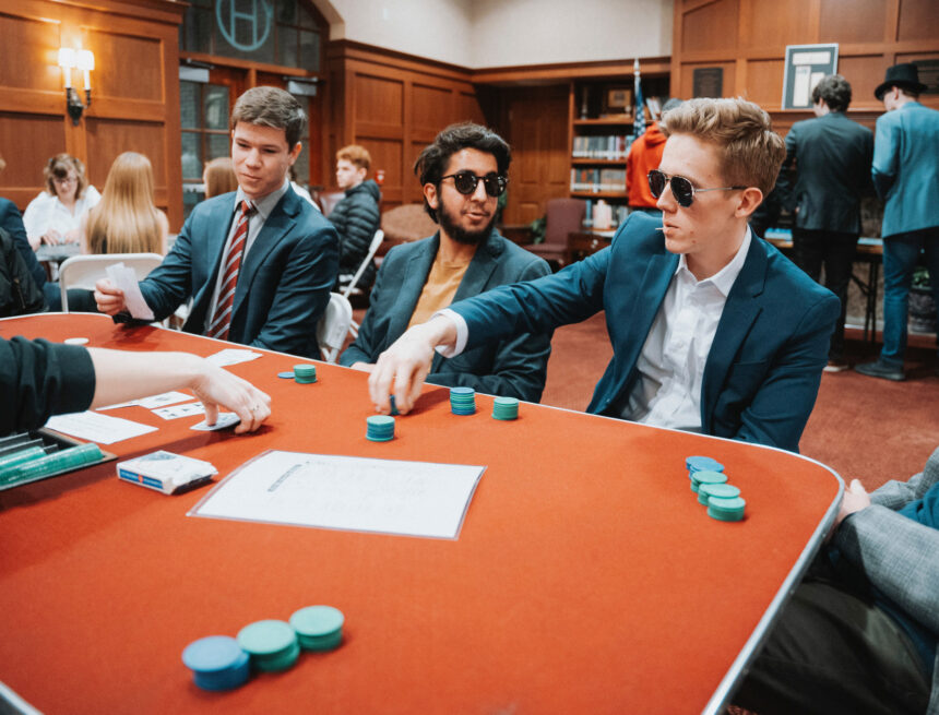 Students test their luck at SAB Casino Night
