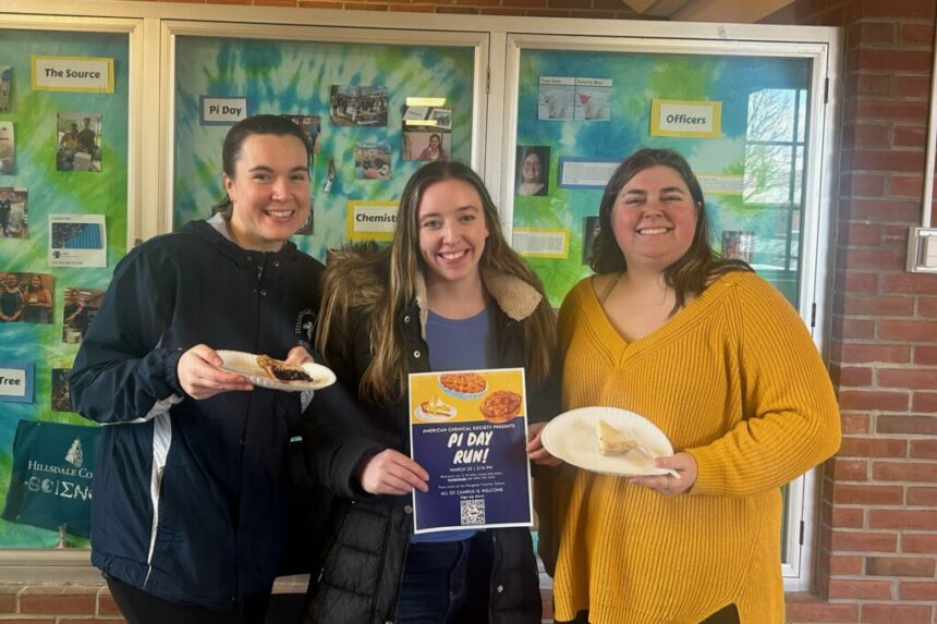 Students enjoy pie and running for Pi Day