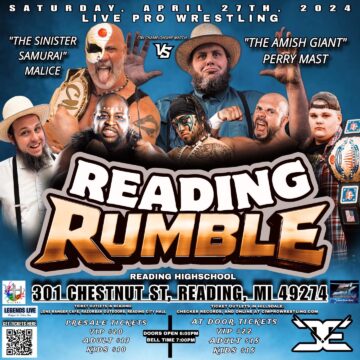 Reading to host wrestling event