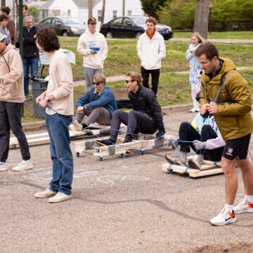 Egypt takes first in Manning Street chariot races