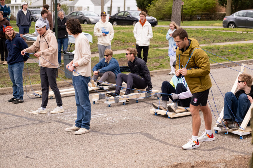 Egypt takes first in Manning Street chariot races