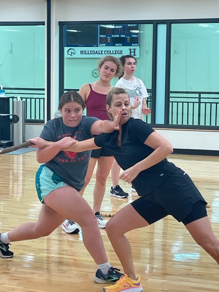 Women learn self-defense