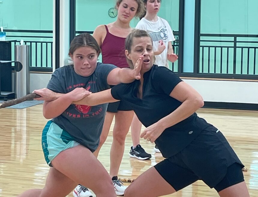 Women learn self-defense