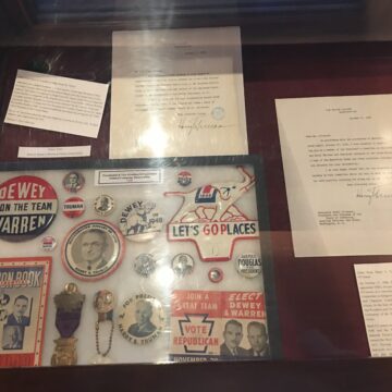 College adds exhibits in library, Hoynak Room