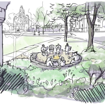 Senior class donates fire pit to foster community