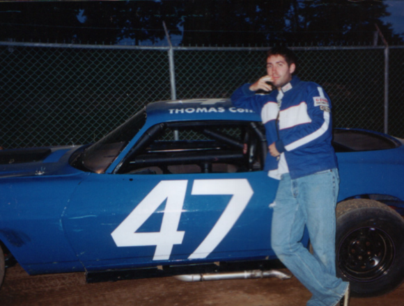 Paul Hosmer did pit crew for dirt races in graduate school. Courtesy | Paul Hosmer