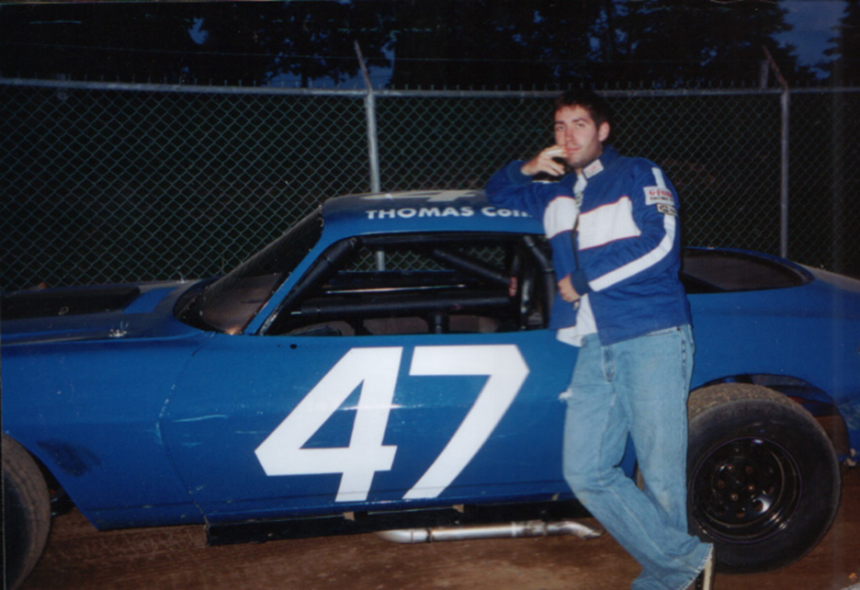 Paul Hosmer did pit crew for dirt races in graduate school. Courtesy | Paul Hosmer