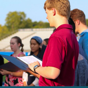 The Hillsdale College Hymn Singing Club performs the hymn "Amazing Grace" for fighterfighters on 9/11 Courtesy | Instagram