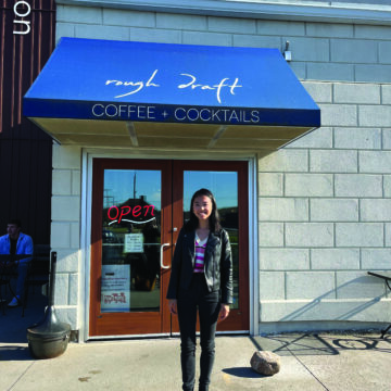 baking Emma De Nooy stands in front of Rough Draft. Courtesy | Emma De Nooy