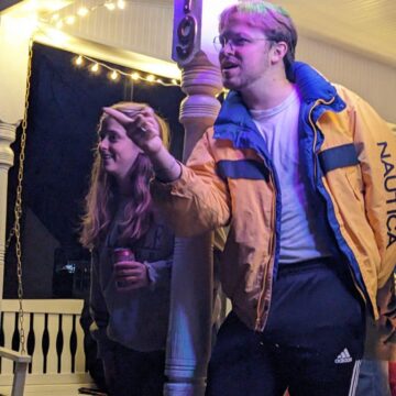 Students go ‘fishing’ on Manning Street