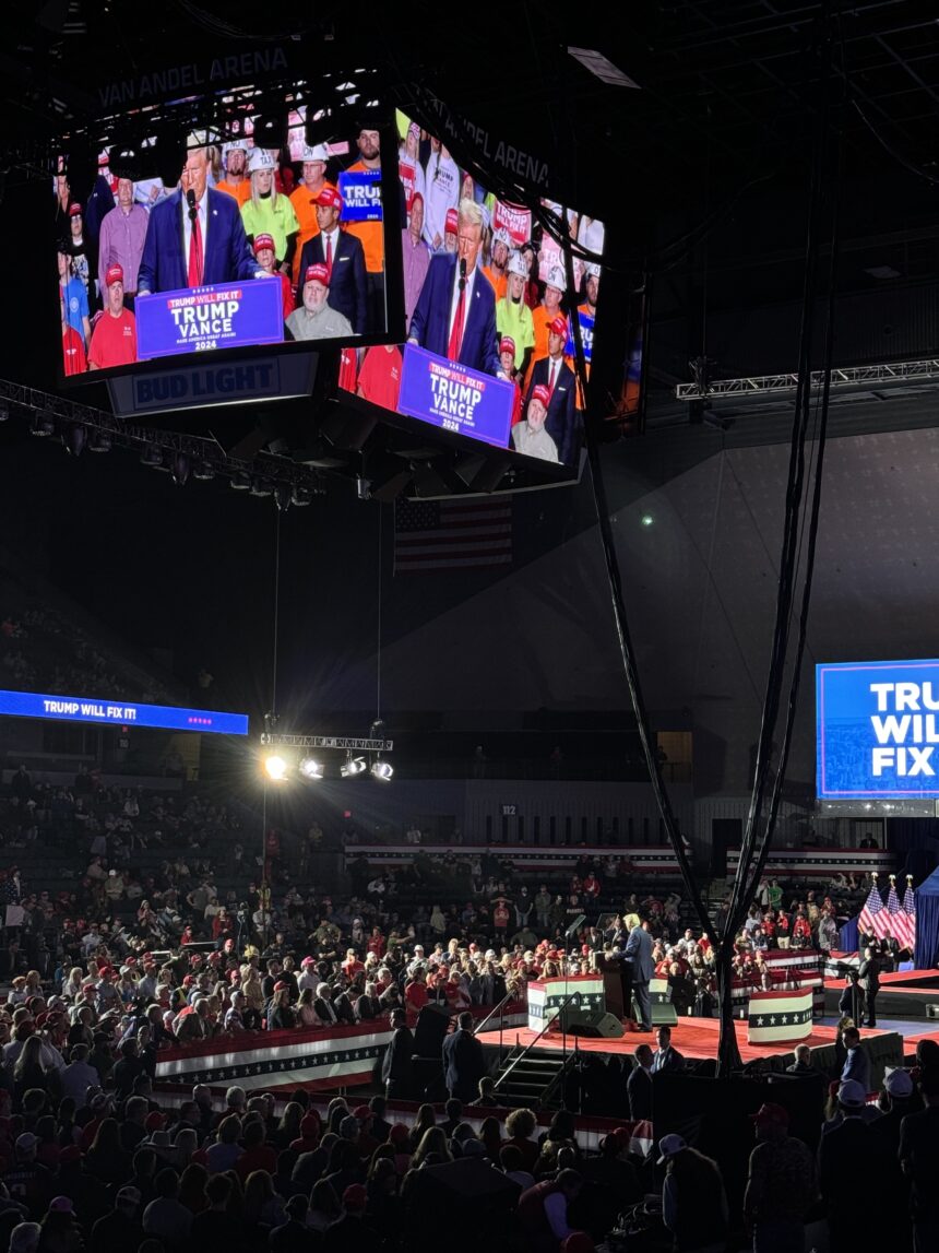 Trump ends campaign in Grand Rapids for third time