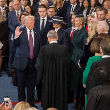 At the inauguration, the vibe shift was real