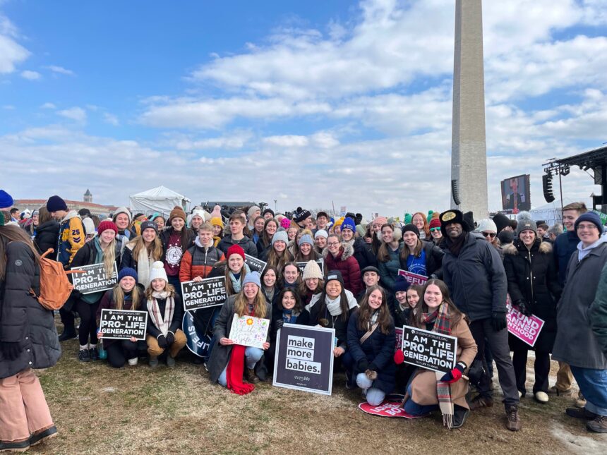 Students march for life in DC
