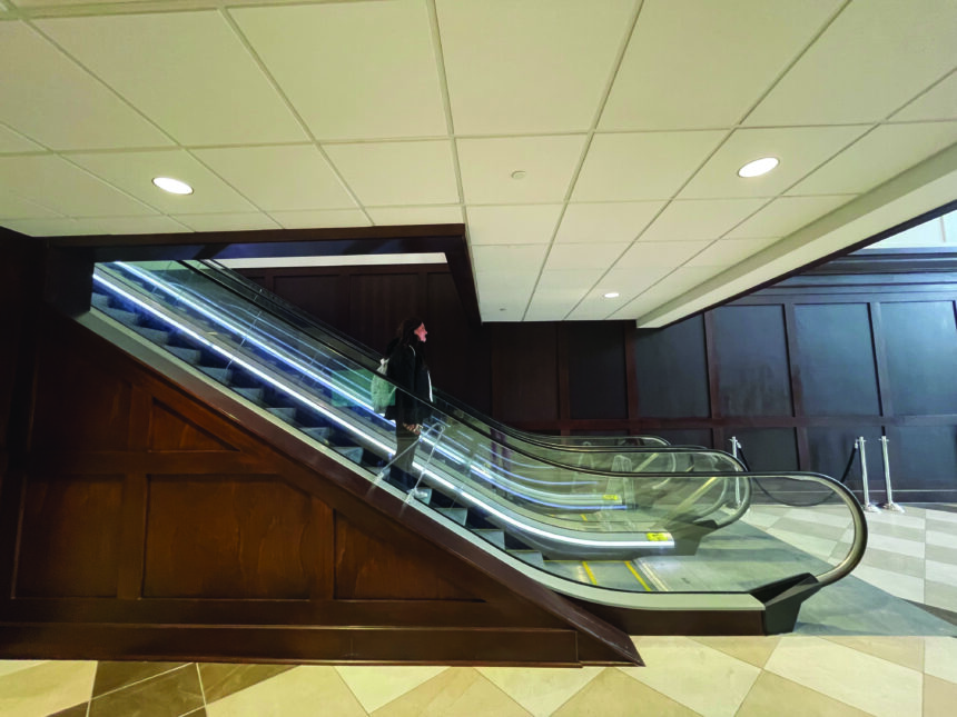 College remains home of only escalators in county