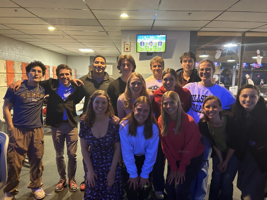 Transfer students bond over bowling