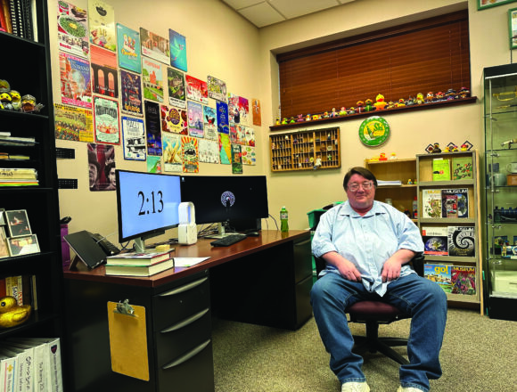 From swords to sneakers: Profs show off their office decor