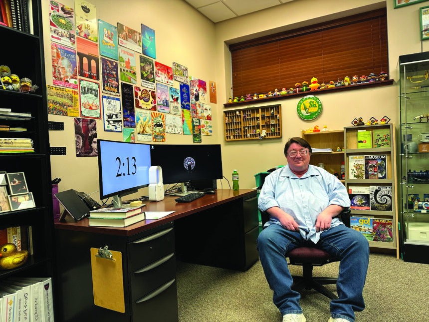 From swords to sneakers: Profs show off their office decor