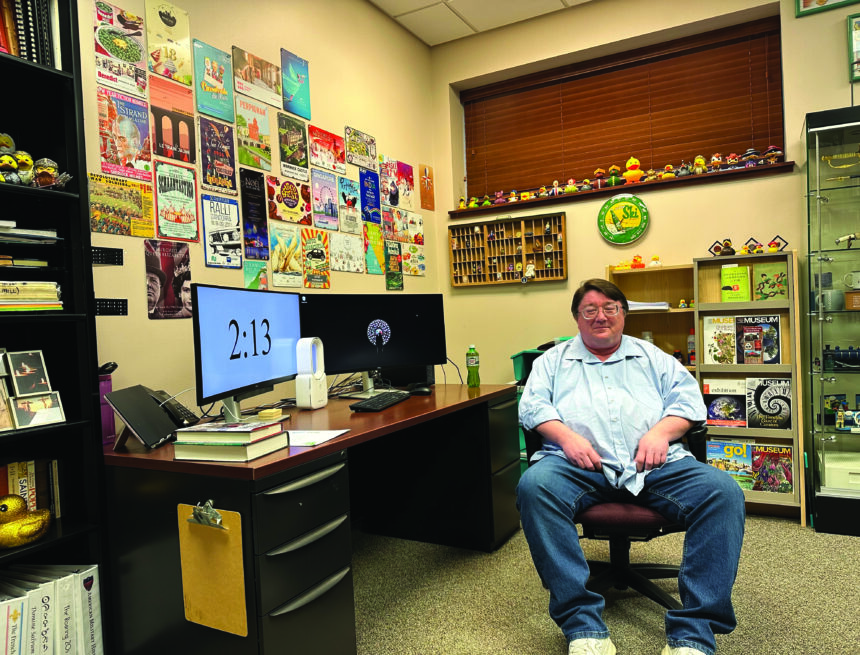 From swords to sneakers: Profs show off their office decor