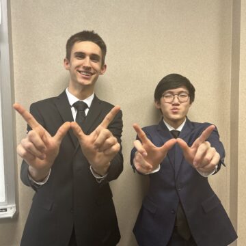 Freshmen debate pairs tie for first in tournament