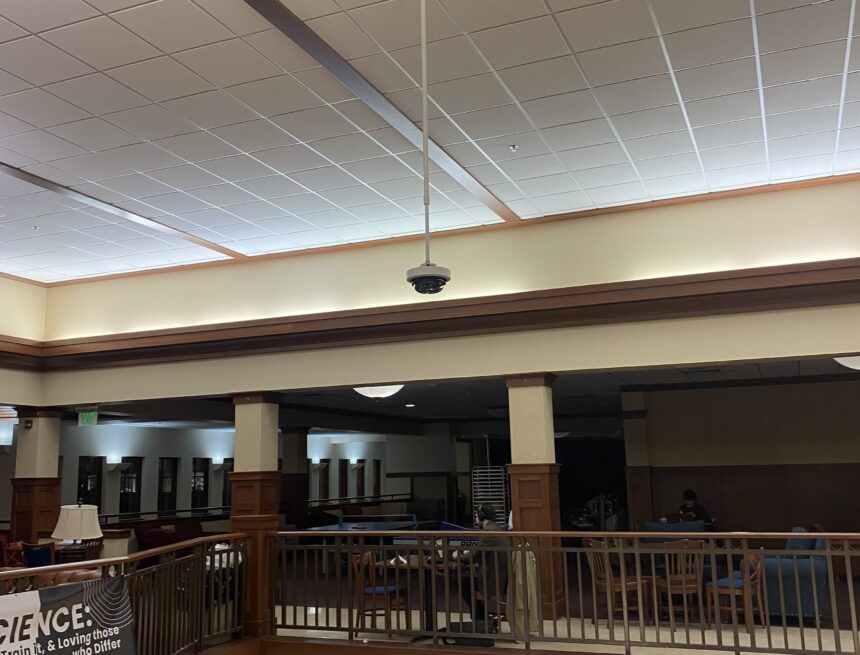 Students react to new security camera