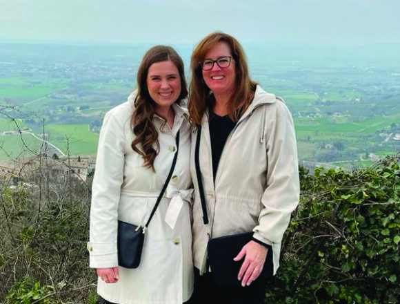 Shared pilgrimage: Student and mother travel to Italy
