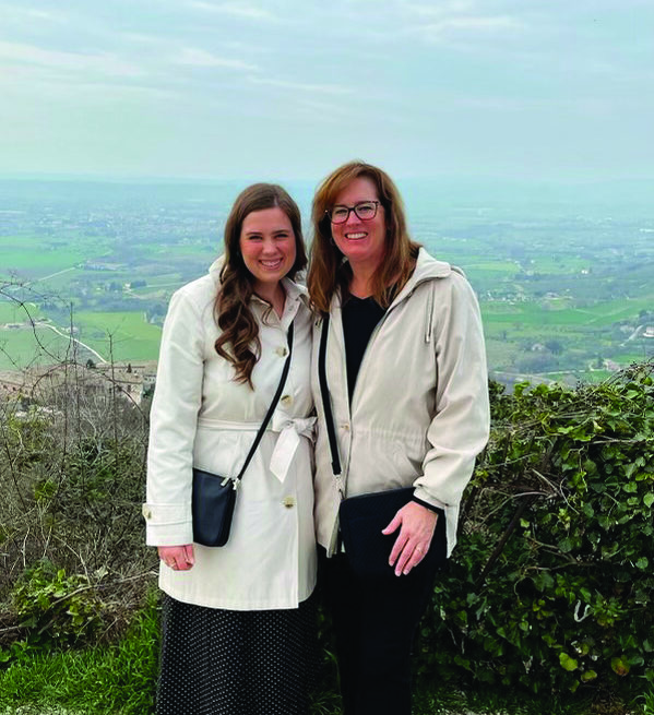 Shared pilgrimage: Student and mother travel to Italy