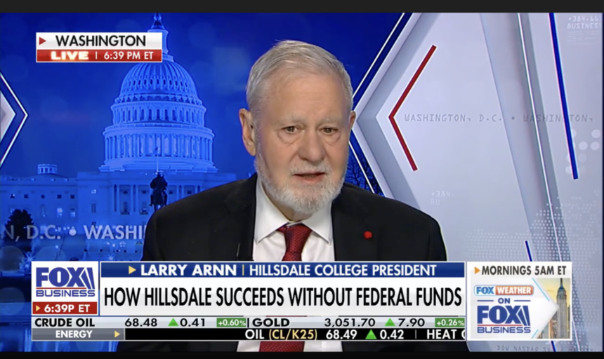 Arnn discusses education on TV, X