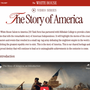 Hillsdale makes video series with White House