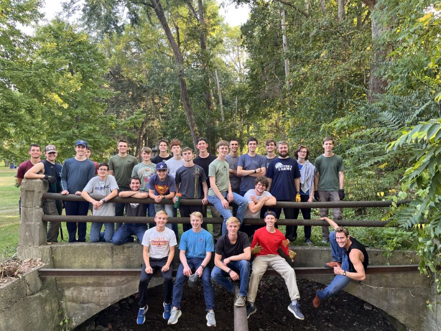 Galloway men in the trenches: volunteers restore historic park