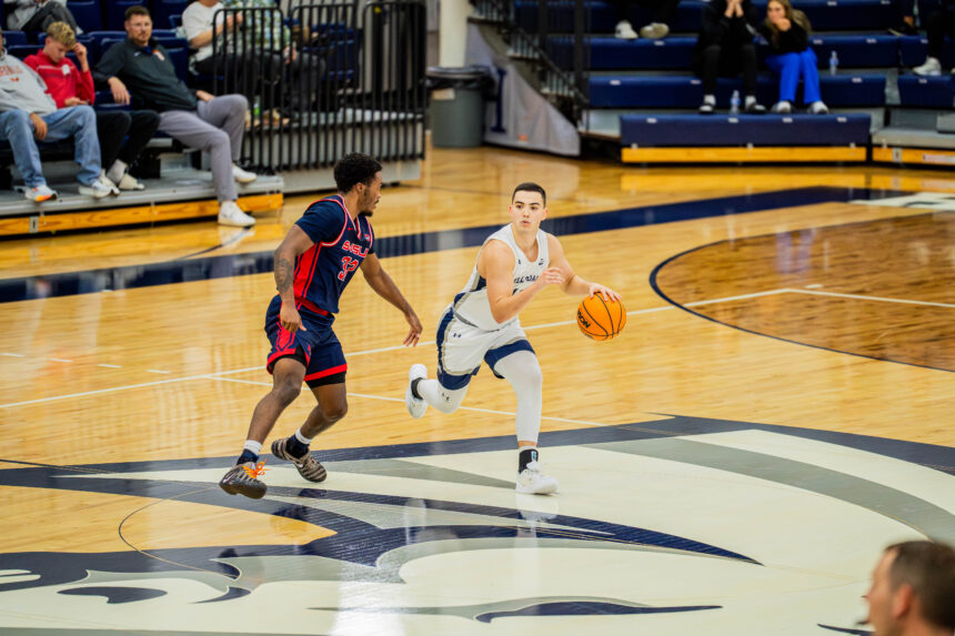 Men rebound with win at home